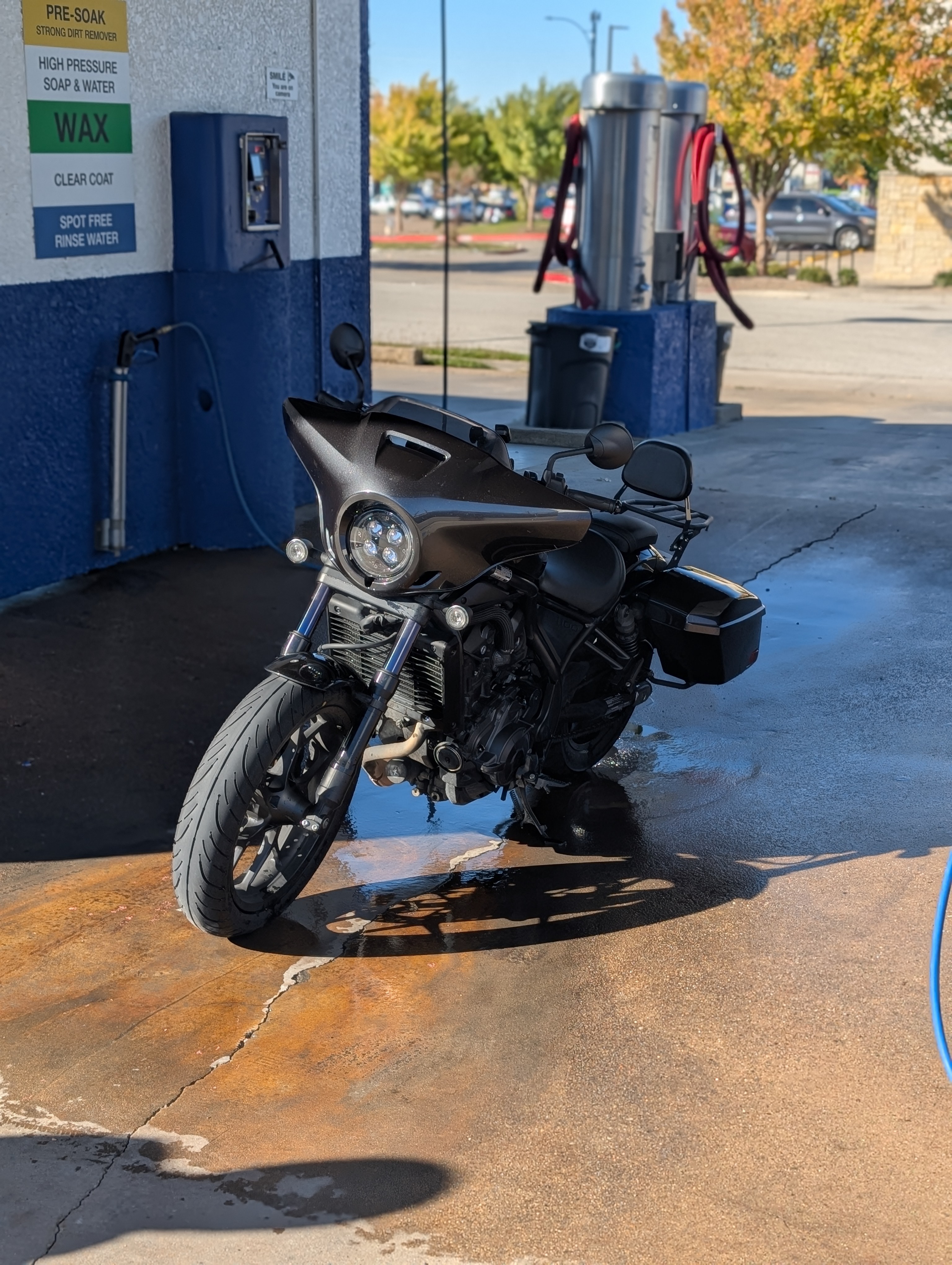 Motorcycle at Spartan Suds